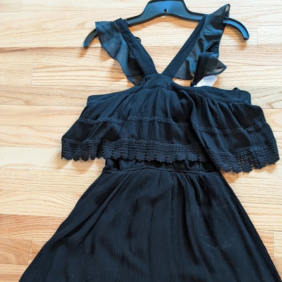 Black summery dress (Size S) - Picture 1 of 4